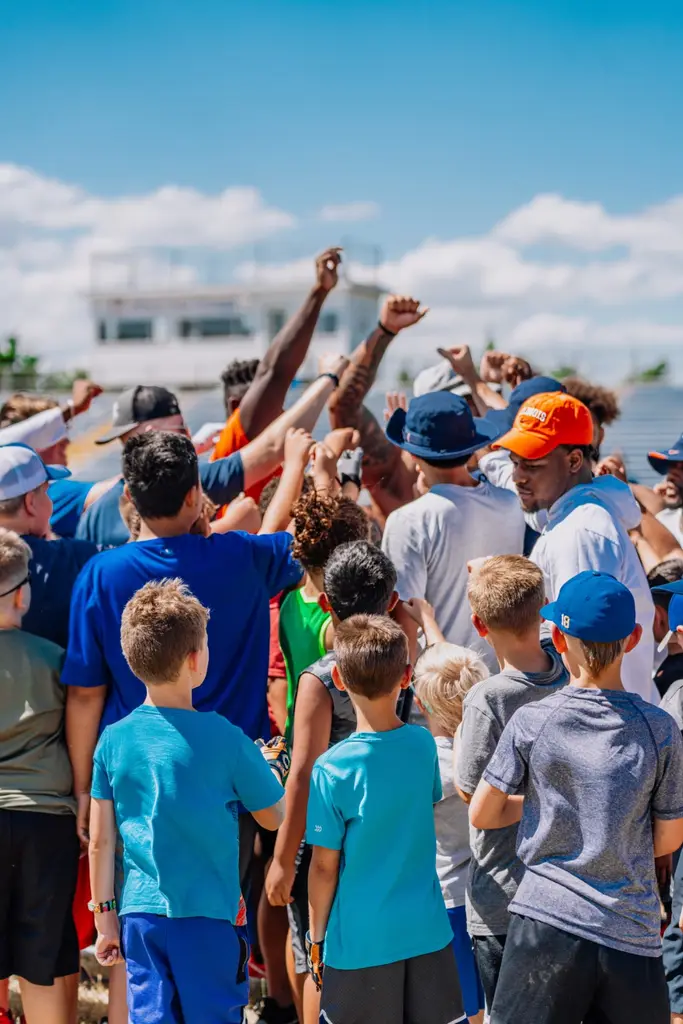 Athletes coaching youth